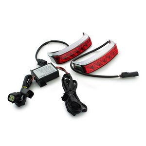 Racepro – sac de selle de moto, feu arrière à LED avec <span class=keywords><strong>clignotant</strong></span> pour <span class=keywords><strong>Harley</strong></span> <span class=keywords><strong>Davidson</strong></span> Touring 2014-2019 - Product Image 2