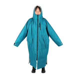 Custom Design Windproof <strong>Dry</strong> Surf Robe <strong>Coat</strong> Men Women Changing Robe Waterproof Children <strong>Swim</strong> Parka - Product Image 2