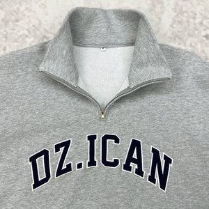 Produttore di Felpe Personalizzate <span class=keywords><strong>con</strong></span> Zip in French Terry 350 Gsm 100% Cotone <span class=keywords><strong>Felpa</strong></span> <span class=keywords><strong>con</strong></span> Zip a Un Quarto <span class=keywords><strong>Felpa</strong></span> <span class=keywords><strong>Polo</strong></span> <span class=keywords><strong>con</strong></span> Mezza Zip - Product Image 3