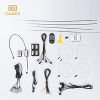 CARDI – bande acrylique optique d'intérieur de voiture rvb 12V, lumière ambiante décorative, application de contrôle, autres accessoires d'éclairage de voiture