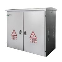 Boîte Distribution Électrique 3 Phases Extérieure, Intégrée avec Compteur et Serrure, Distribueur Étanche pour Extérieur