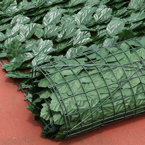 Haies artificielles pour jeunesse rurale, 0,5x0,5m à 1x3m, feuilles de lierre vertes, clôture décorative pour balcon et cour - Product Image 3
