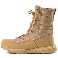 Bottes tactiques de randonnée, chaussures de combat tactiques, chaussures d'entraînement à fermeture éclair latérale, bottes d'opérateur vert coyote, équipement tactique