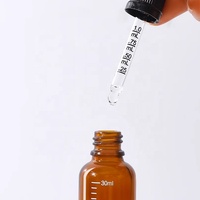 5ml 10ml 15ml 20ml 30ml 50ml 100ml Ambre Clair Vide Compte-gouttes Gradué Bouteille D'huile Essentielle En Verre avec Échelle