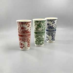 Gobelet en papier jetable, simple face, enduit de PE, matière première imperméable, taille personnalisée pour café chaud, thé, restauration - Product Image 5