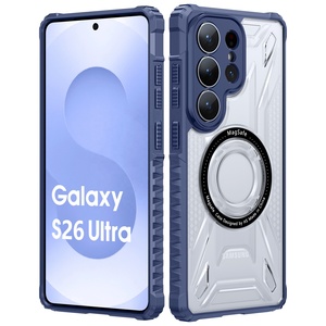 Custodia di Lusso Trasparente con Ricarica Magnetica per Auto per <span class=keywords><strong>Samsung</strong></span> S26 Ultra S25 S24 S23 Plus Ultra S21 FE A56 A36 A26 A16 A55 <span class=keywords><strong>A35</strong></span> A25 <span class=keywords><strong>Cover</strong></span> - Product Image 2