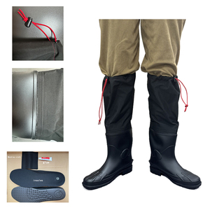 الشركة المصنعة تنفس للماء المضادة للانزلاق خفيفة الوزن الخواضون الساقين الصيد مع الأحذية - Product Image 6