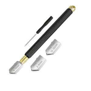 Coupe-verre à lame en acier tungstène en gros, coupe-carreaux métallique à rouleau pour projets de carrelage et de verre transfrontaliers, fabricant direct - Product Image 1