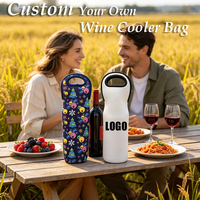 Sac isotherme pour bouteille de vin, housse de transport personnalisée en néoprène pour bouteille d'eau