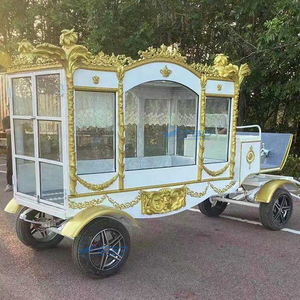 Carroza Fúnebre Antigua de Alta Calidad, Remolcada por Caballos, Moderna, Blanca, para Ceremonias Fúnebres, a Bajo Precio - Product Image 3