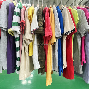 F11 Mode Vêtements d'occasion populaires Prix bas Vente en gros <span class=keywords><strong>Polo</strong></span> Vêtements d'occasion pour hommes et femmes Différents T-shirts de marque - Product Image 1