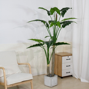 Plante artificielle Arum en pot, très populaire, pour décoration de bureau et intérieur - Plantes vertes Arum à vendre - K - Product Image 4