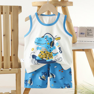 Conjunto de Pantalones Cortos de Verano para Niños, Estilo Coreano, Pantalones Cortos de Algodón para Niñas, Conjunto sin Mangas para Bebés - Product Image 3