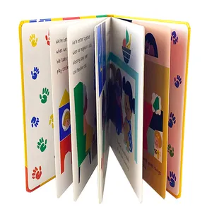 Custom Preschool Leaning Hardcover Educacional Papelão Board Livros Comic books Impressão para Crianças