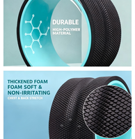Rouleau en mousse FitBeast TriWheel SpineGroove pour le dos - Fermeté moyenne, rouleau ciblé pour massage des tissus profonds du dos