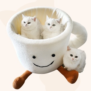 CATISM Lit en peluche à capuche pour chat Nid apaisant Cave auto-chauffante Cosy Pod pour chats d'intérieur ou petits chiens - Product Image 2