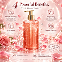 Gel Douche Personnalisé d'Usine à Prix Bas, Hydratant, Blanchissant, Exfoliant, Parfum Lait, Nourrissant Direct, Aromathérapie