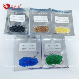 1000 adet/paketleri 0.8-3.0mm çok colores gevşek cz taşlar küçük boy yuvarlak kesim kübik zirkon taşı