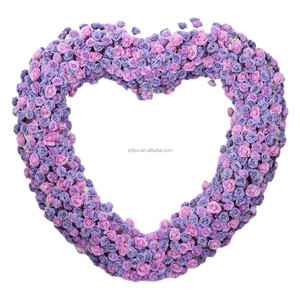 Fondo de boda en forma de Corazón Púrpura personalizado de 2,1 m a bajo precio para decoración de arco de amor con flores artificiales hechas a mano - Product Image 4