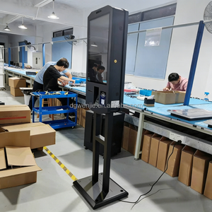 เครื่องเช็คอินอัตโนมัติแบบหน้าจอสัมผัสสองด้าน 27 นิ้ว สำหรับโรงแรม พร้อมระบบ AI  ตู้คีออสก์อัจฉริยะสำหรับจัดส่งพัสดุ  ดีไซน์บางเฉียบสำหรับร้านค้าปลีก  เครื่องจำหน่ายตั๋วแบบไร้คนดูแล - Product Image 5