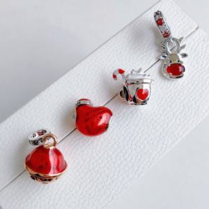 Venta al por Mayor de Dijes Redondos Modernos HaYa PAN-20 con Cierre para Pulseras, Plata de Ley 925, Joyería Original, Dijes Navideños para Pulsera - Product Image 1