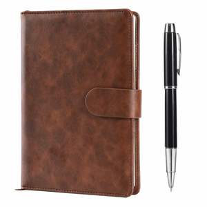 Custom Daily Ultra Thick Hardcover Leather Prayer Journal A5 Notebook Thread Sewn 80 Sheets - Product Image 1