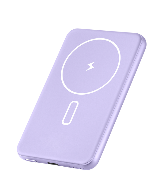 Customized Ampris Battery 5000mAh 10000mAh Mini Fashion Power Bank Metal Magnetic Wireless Megsaf Powerbank for Iphone14  15