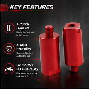 Soporte de Horquilla de Suspensión para <span class=keywords><strong>Honda</strong></span> CRF250-300L-<span class=keywords><strong>Rally</strong></span>, Elevación de 1-2 Pulgadas, Aleación Dura AL6061 - Product Image 2