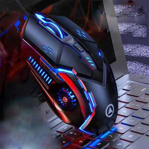 ชุดหูฟังสำหรับเล่นเกมเมาส์อาร์ก USB แบบมีสายโลโก้กำหนดเอง6D โลโก้เอง - Product Image 3