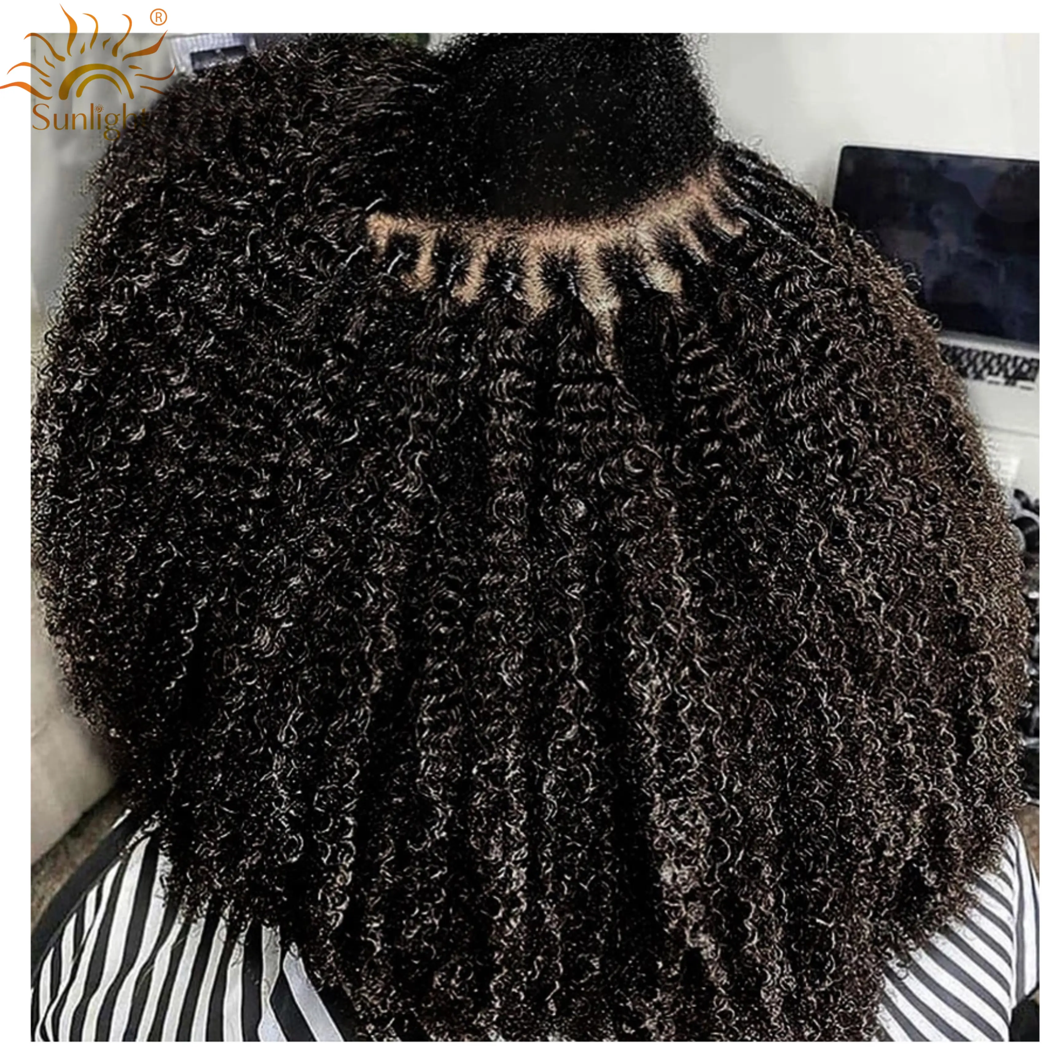 Wholesale 3B 3C Kinky Curly I Tip Microlinks Human Hair Extensions Brazilian Virgin Hair Weave Bundles Hair Free Shipping