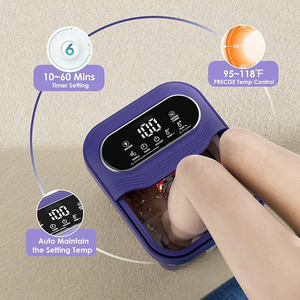 Massageador de Pés Elétrico Inteligente com Tela <span class=keywords><strong>Digital</strong></span> Sensível ao Toque de Alta Qualidade, Aquecimento Infravermelho e Bolhas, com 1 Ano de Garantia - Product Image 6