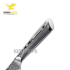 KEENHOPE Artesanal Chef 8 Polegada com 67 Camadas VG10 Núcleo G10 Handle Damasco Kitchen Knife Vacuum Tratamento Térmico Lâmina Impressionante - Product Image 4