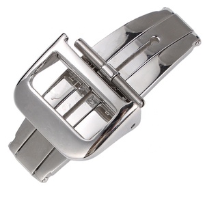 Bracelet de <span class=keywords><strong>montre</strong></span> en acier inoxydable avec fermoir papillon de luxe en or rose 16 mm 18 mm pour <span class=keywords><strong>montre</strong></span> Jaeger - Product Image 3