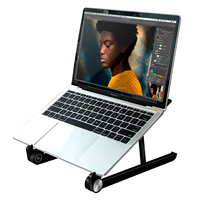 Support pour ordinateur portable réglable XGear, support pour ordinateur portable ventilé, support ergonomique pliable pour ordinateur portable