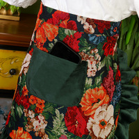 Tablier style peinture à l'huile Monet Garden - Tablier sans manches imperméable et résistant à l'huile pour la cuisine, la pâtisserie et les travaux floraux
