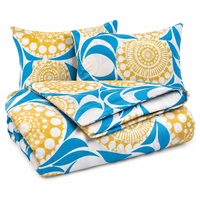 Tissu en microfibre imprimé numérique 100% polyester, motif floral vibrant, textile de literie, matière douce et durable pour les housses de couette