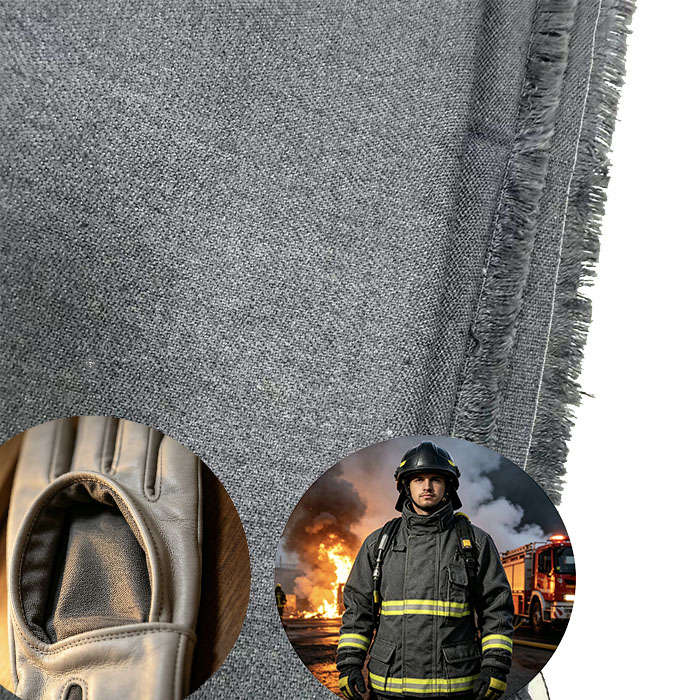 Flame Retardant And Fire Resistance 50/50 Aramid FR Viscose Blends Fabric For Glove Lining