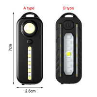 Lampe de travail LED multi-modes, rouge et bleue, avec clignotant d'avertissement, avec support pour la randonnée, la réparation automobile, l'éclairage d'urgence