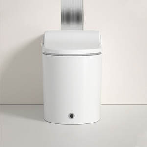 Nouveau design, couvercle intelligent à levage automatique, protection en mousse dense, chauffage de siège, remplacement automatique de la nappe de protection, S-trap, montage au sol, télécommande - Product Image 3