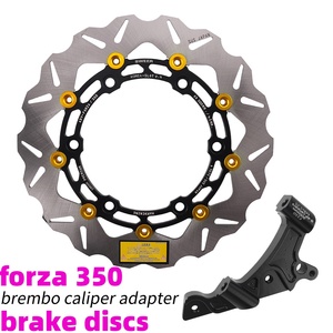 Dischi Freno Anteriori da 300mm per <span class=keywords><strong>Moto</strong></span> HONDA Forza 350, Adattatore Pinza Freno <span class=keywords><strong>Brembo</strong></span>, Accessori <span class=keywords><strong>Moto</strong></span> - Product Image 2