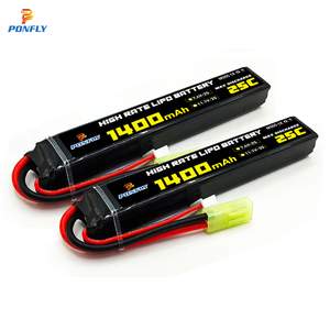 Ponfly 3S 11.1V 1400mAh <span class=keywords><strong>25C</strong></span> bán buôn Airsoft pin 1400mAh <span class=keywords><strong>2S</strong></span> 7.4V Airsoft <span class=keywords><strong>LiPo</strong></span> pin với xt30 deans t cắm kết nối - Product Image 1