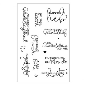 Custom Retro <strong>German</strong> Series Patterns Silicone Clear <strong>Stamps</strong> for Card Making Decoration and Scrapbooking - Product Image 5