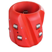 Pipa Roller standoff centralizer untuk Gas minyak air Casing sumur tugas berat CRS dengan rol ganda