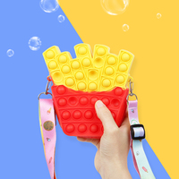 Dompet Koin Anak Motif Kartun Silikon Mini, Tempat Kartu, Gantungan Kunci Promosi, Warna Dapat Disesuaikan, Unisex