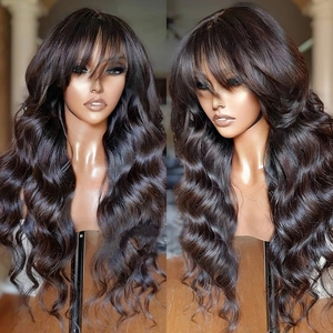Parrucche Frontali in Pizzo Ondulate Marrone Cioccolato Europeo per Bionde, con Base in Pizzo, Densità 150%, <span class=keywords><strong>Capelli</strong></span> Umani Remy, Intimo Femminile - Product Image 4