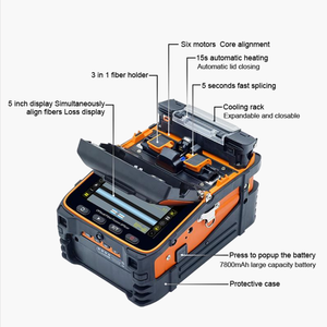 Mô hình mới AI-9 <span class=keywords><strong>Fusion</strong></span> nối sợi <span class=keywords><strong>Fusion</strong></span> splicer tự động FTTH sợi quang hàn nối máy - Product Image 2
