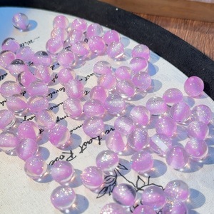 Cuentas de 16mm con efecto de cielo estrellado de ensueño, Ojo de Gato brillante, cuentas sueltas DIY para fabricación de joyas, correa de teléfono, pulsera, accesorios artesanales - Product Image 2