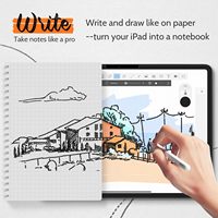 Protection d'écran en PET souple de qualité AAA LX Tech pour iPad Air (M2) 11 pouces modèle 2024, ultra-claire, 0,25 mm, protection 2D, 360°