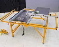 Scie à table portative haute précision pour le travail du bois, 220V, scie à panneaux horizontale avec utilisation facile et composant moteur central
