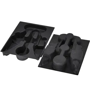 Bandeja de pulpa Productos electrónicos reciclables de alta calidad Cajas de papel de embalaje para caja de regalo magnética embalaje Pulpa de caña de azúcar - Product Image 1